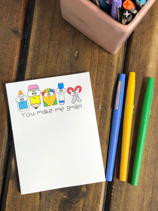 RTS: You Make Me Smile School Supplies Small Notepad