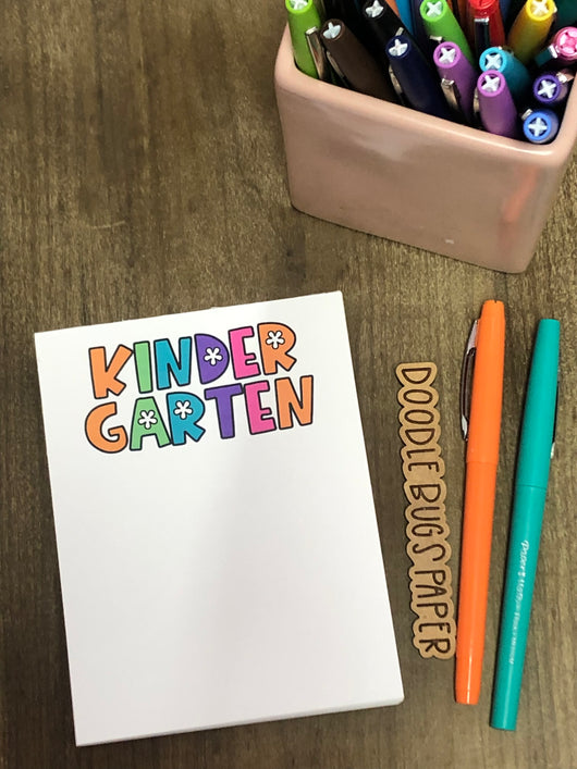 RTS: Kindergarten with Flowers Small Notepad