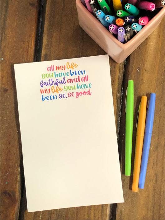RTS: All my Life Large Notepad