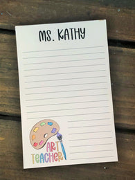 Art Teacher Personalized Notepad