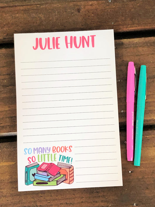 So Many Book Personalized Notepad