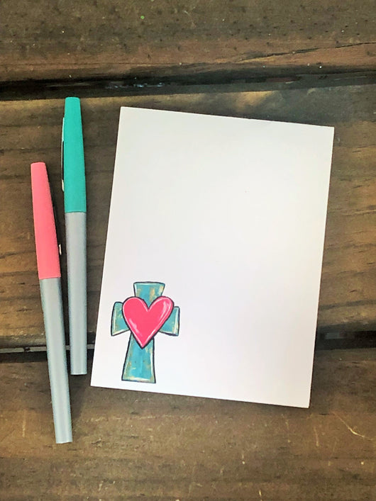 RTS: Cross with Heart Small Notepad