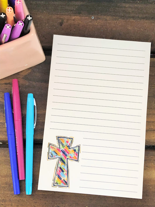 Brushed Cross Notepad