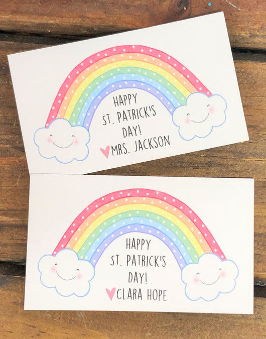 St. Patrick's Day Rainbow Treat Tags