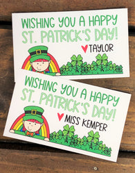 Leprechaun and Rainbow St. Patrick's Day Rainbow Treat Tags