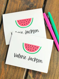 Watermelon Personalized Note Cards