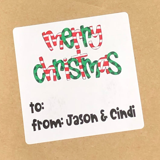 Doodle Merry Christmas Christmas Stickers