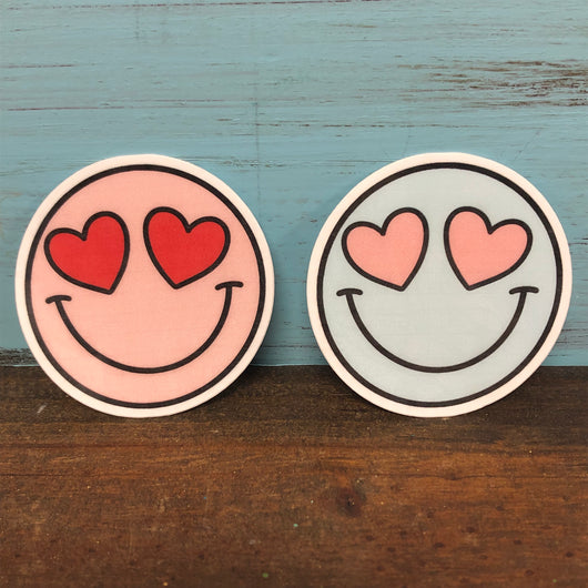 Heart Eyes Vinyl Waterproof Sticker