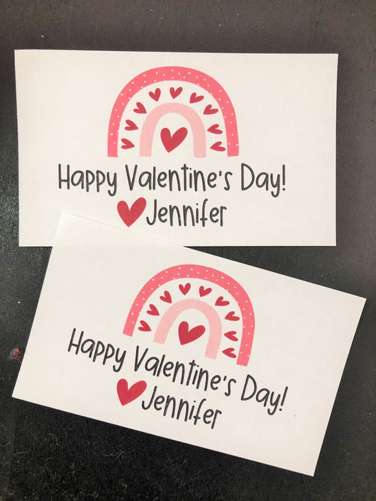 Rainbow Valentine Treat Tags