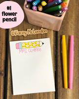 Small Personalized Notepad ♥ Back to School ♥ MONTHLY SPECIAL