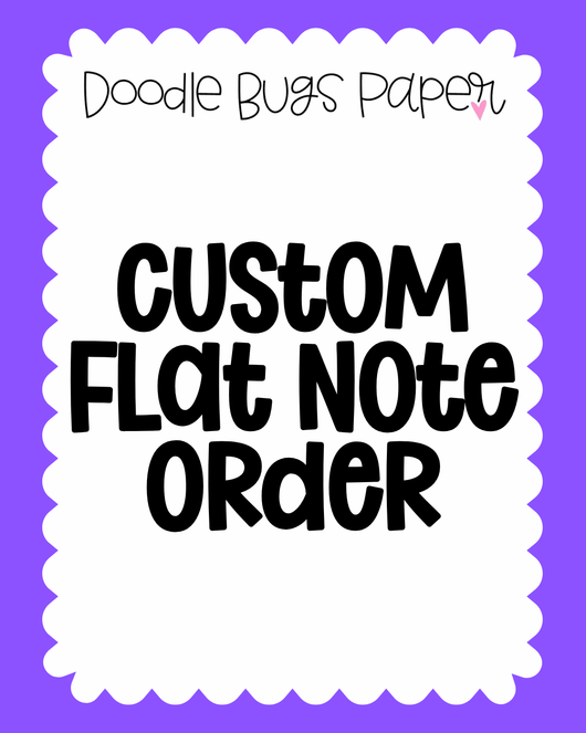 Custom Flat Note Cards