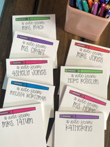 A Note From Flair Pen Small Personalized Notepad