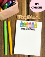 Small Personalized Notepad ♥ Back to School ♥ MONTHLY SPECIAL