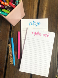 Simple Script Name Personalized Notepad