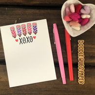 RTS: Valentine Pencils XOXO Small Notepad