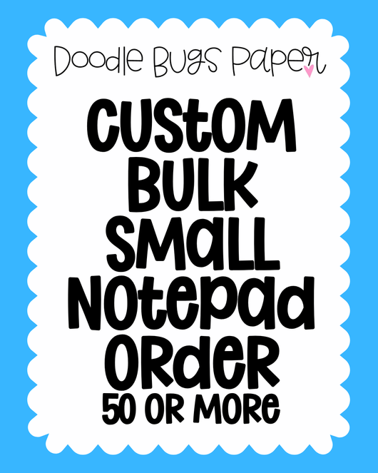 Bulk Small Notepads (50+ or more)
