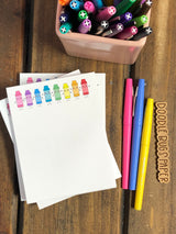 4 Stick Crayons Small Notepads