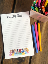 Princess Back Personalized Notepad