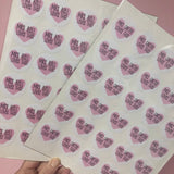 Heart Teacher Loves Stickers
