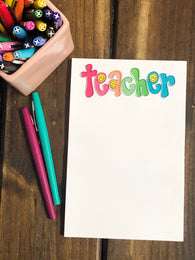 RTS: Groovy Teacher Large Notepad