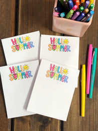 4 Hello Summer Small Notepads