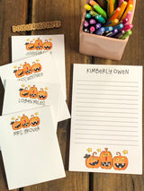 Jack o Lanterns Personalized Notepad
