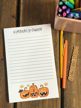Jack o Lanterns Personalized Notepad