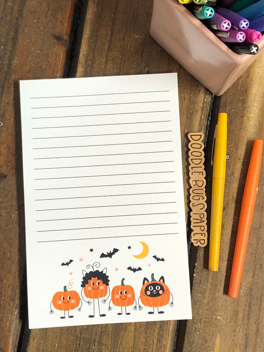 RTS: Halloween Pumpkin Pals Large Notepad