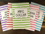 Wavy Stripes Top Spiral Notebook • MONTHLY SPECIAL