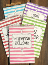 Wavy Stripes Top Spiral Notebook • MONTHLY SPECIAL