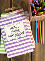 Wavy Stripes Top Spiral Notebook • MONTHLY SPECIAL