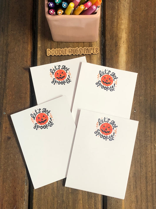 4 Let's Get Spooky Small Notepads