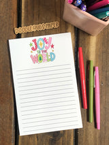 Joy to the World Large Notepad