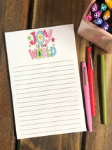 Joy to the World Large Notepad