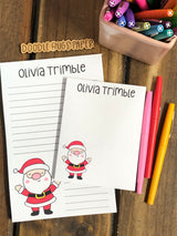 Jolly Santa Personalized Notepad