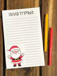 Jolly Santa Personalized Notepad