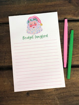Rosy Cheeks Santa Personalized Notepad