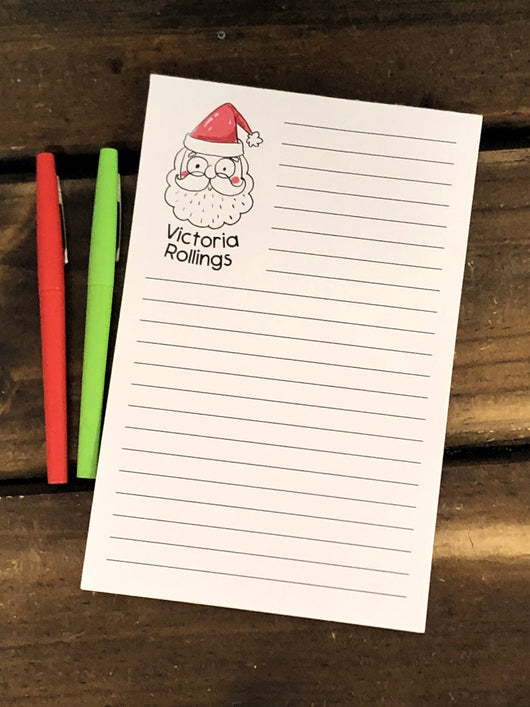 Sketchy Santa Personalized Notepad