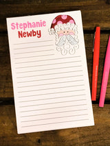 Whimsy Santa Personalized Notepad
