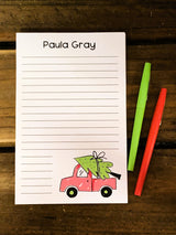 Little Red Truck Personalized Notepad