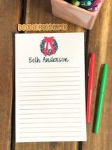 Christmas Wreath Personalized Notepad