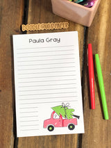 Little Red Truck Personalized Notepad