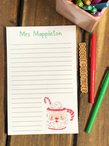 Santa Mug Personalized Notepad