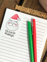 Sketchy Santa Personalized Notepad