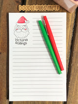 Sketchy Santa Personalized Notepad