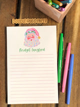 Rosy Cheeks Santa Personalized Notepad