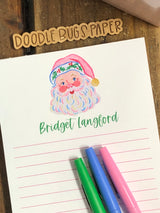 Rosy Cheeks Santa Personalized Notepad