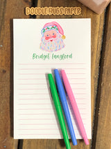 Rosy Cheeks Santa Personalized Notepad
