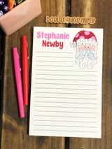 Whimsy Santa Personalized Notepad