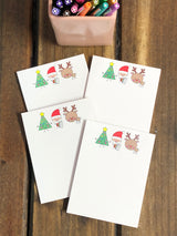 4 Christmas Doodles Small Notepads
